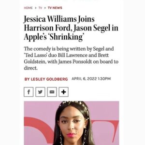 Jessica Williams Instagram - Never thought I’d star in a show with Harrison Ford and Jason Segel but ok!!!! (⚰️⚰️⚰️⚰️)
So excited to get started next week!