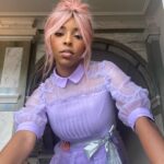 Jessica Williams Instagram - spring time pastel witchy vibes for another fantastic beasts press day Thank you @bora_aksu 💕 Makeup: @official_maria_asadi Hair: @jamescatalanohair Styling: @sarahslutsky Dress: @bora_aksu Jewels: @crystalhazejewelry