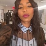 Jessica Williams Instagram - I like this photo so I’m gonna throw it on the grid! This was before @colbertlateshow! I was so nervous I couldn’t stop smiling and also I could’ve puked! I didn’t tho! Dress// @bora_aksu Jewels// @mariatash Makeup// @rebeccarestrepo Hair// @ursulastephen Stylist// @sarahslutsky Stylist Assist// @carlee___