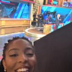 Jessica Williams Instagram - Once a correspondent always a correspondent! J Willy reporting for duty baby! Felt so good to be back. Missed my cozy kind and funny @thedailyshow fam. Thank you for having me I love you guys and I LOVE JON STEWART! Thank you SO MUCH @thombrowneny Stylist// @sarahslutsky Makeup// @rebeccarestrepo Hair// @hairbyromorgan