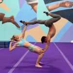 Jessie Graff Instagram - I really love learning to be a base! Thank you Nathan for teaching me this and for being such an exceptional flyer! Come learn tricks like this at the PI movement festival in Vegas, April 12-14!