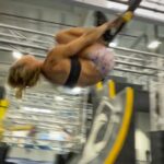 Jessie Graff Instagram - Thanks @mr.brettsims for helping me increase my power and challenging me to aim for greater precision! This place is so beautiful, i wish I could train here all the time! #ninjawarrior #ninjaskills #coffindrop #ninjagym