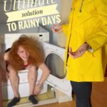 Jessie Graff Instagram - The ultimate solution to rainy days. In unrelated news, I need a new dryer. #lifehacks #savethetowels #laundryday #rainydays #shenanigans