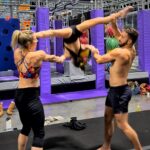 Jessie Graff Instagram - Thank you so much to @acrojames for teaching me and @runwaytothecircus for fearlessly trusting me on my first try! I’ve been wanting to learn how to base for a while now, and I’m super grateful for such generous, talented, skilled friends! I’ll be back at the #circuscenter April 12-14 for the Positive Impact Movement Festival, teaching ninjas and learning acro!#acrobatics #circusskills