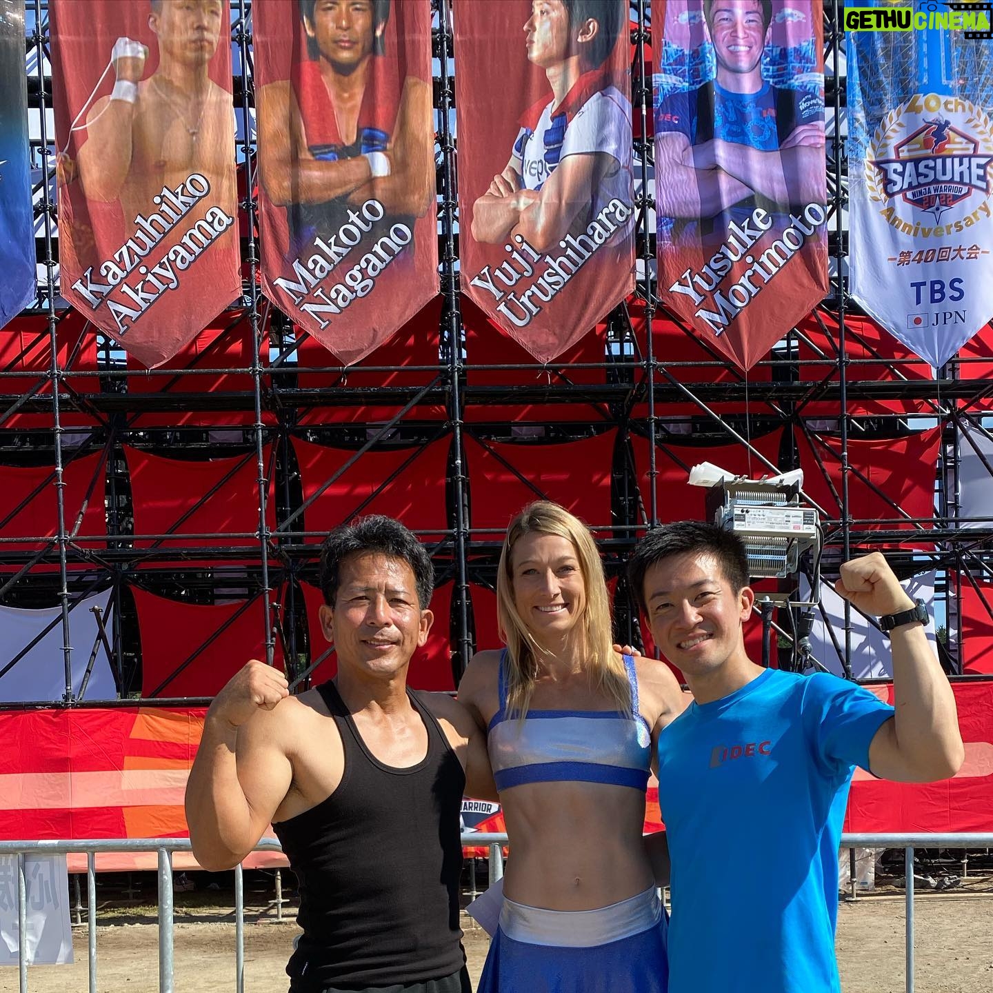 Jessie Graff Instagram - Congratulations @sasuke_tbs on your 40th Anniversary!!! Thank yo so much to @inuimasato for inviting me. It’s always such an honor! and thank you to @makitosugi and our translator @lei_shiba for making it such a wonderful experience! And ありがとう to all my #sasuke friends who helped me analyze obstacles and practice my Japanese! #ninjawarrior #sasuke40th