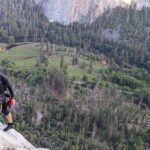 Jessie Graff Instagram - OMG This is my new life now!!! So grateful to @hansflorine for inviting me out to #Yosemite to experience some big walls! I got to follow 9 pitches on the east buttress of middle cathedral. And jugged up the #freeblast behind Hans and @bill.climbingadventures . I Knew i would love being on the wall over 1000 feet high (we finished at Mammoth Terraces). But I had no idea how much I would love learning about the gear and rope management! 😂. I’m hooked for life and need to do this all the time now! Thanks Hans and Bill, for a life changing experience!