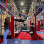 Jessie Graff Instagram - So fun getting to play with these super smart, technical ninjas! thank you @ninja.emily.keener and @sweetninjagirl for coaching me! #ninjawarrior #ninja