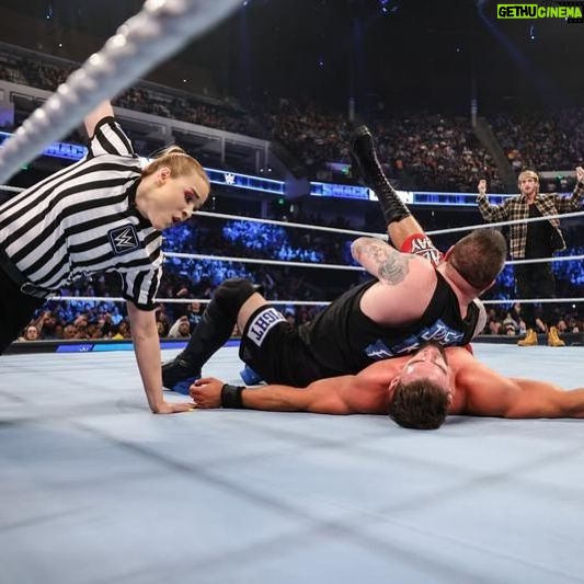 Jessika Evelyn Heiser Instagram - The best talent in the world, the cream of the crop. Donβt get it twisted, that goes for everyone involved. Crew, wrestlers, referees ππͺπ» π¦ Grateful. Determined. Never satisfied. #Smackdown #KevinOwens #LoganPaul #AustinTheory
