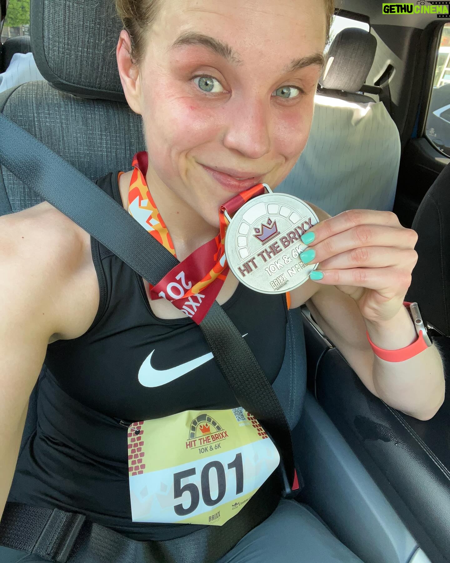 Jessika Evelyn Heiser Instagram - April race ☑️ this month it was another 10K There was a solid hill that slowed me down around mile 4, so I can’t imagine how I would have done if it hadn’t been there. The last mile I booked it and did my fastest mile time I think ever at 8:34! Every race has a life of its own, and is its own adventure. Heck of a way to start the week headed into live events overseas and Smackdown and Backlash in France!