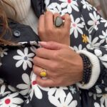 Jewel Instagram - 🌞MELLO YELLOW - your inner sunshine via Bumblebee Jasper. A reminder that even though the nights grow longer, the bright sun will inevitably return 🌅 Limited edition run - Teardrop Bumblebee Jasper on ADJSTABLE gold alchemia double band 👗 : @4kinship #fallaesthetic #cozy #discoverunder100k #falllooks #JewelxSonglines #bumblebeejasper