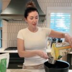 Jewel Staite Instagram - Treat Yerself. Chocolate Chip Banana Bars * 2 cups old fashioned rolled oats * 3 ripe bananas * 1 cup nut butter * 1 egg * 1 tsp baking powder * Splash of pure vanilla extract * Dash of cinnamon * Dash of salt * A handful of chocolate chips Bake at 350F for 22-25 min Let cool for 10 min before cutting #amateurkitchen