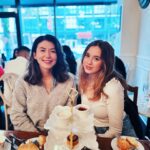 Jewel Staite Instagram - TV mother daughter tea time 🫖 @edensgilmore @familylaw_tv
