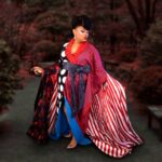 Jiggly Caliente Instagram - Prints on Prints. Shot by @ronkatagiri Dress by @artdefashion inspired by Ms. Universe 2007 Riyo Mori's national costume.