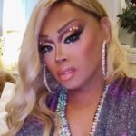 Jiggly Caliente Instagram - Dress by @angelayalacouture Earrings by @stonedbyaleks Custom colored unit @hairbyblairofficial