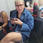 Jiggly Caliente Instagram - When your style team is comfortable n yells at you lol 😂😁🤣. I miss them @ovcvnt @hana_beshie @mr.jl_galan I can't wait for you to see the fun looks we as a collective have come up with for my 20th anniversary.