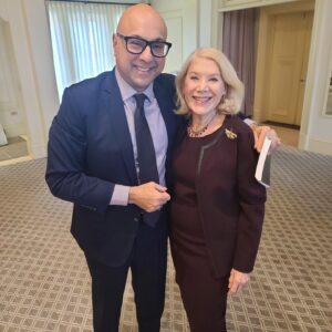 Jill Wine-Banks Instagram - Got to be with @alivelshi Synday and hear about his upcoming book. It will be a page-turning smash success. He's a great storyteller. Can't wait to read it.