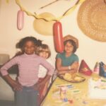 Jill Marie Jones Instagram - Well… a bit bummed. Apparently, today is the last day of Capricorn Season. BOOOOOOOOOOOOOOOOO!!!!! Not sure of my exact age… but this pic is definitely my birthday. I do know that 🎉🎉♥️♥️🤗🤗 I remember how much fun I had with my childhood besties… Sina (blonde) and Tisha (brunette). A few of the crew are missing in this particular photo but don’t get it confused, we may look small… but we were MIGHTY 💪🏾 Don’t play with US about that Hop Scotch & Double Dutch Life (LOL)!!! Because… THAT LIFE was REAL!!! #Facts And… I’m not even going to talk about all of the languages that we created. Ssshhhh! LOL!!! That’s just for us girls 💕💕💕 Until next year, Capricorns🤘🏾 Love You ♥️ #BeKIND