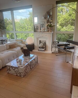 Jillian Warry Barberie Instagram - I love making a thousand square feet feel like a Parisian Haussmann styled apartment.