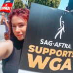 Jillian Rose Reed Instagram – #wgastrong #cbyas 💜 without writers you wouldn’t be following me ✌🏼