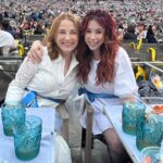 Jillian Rose Reed Instagram – Girls in white dresses with blue satin sashes but make it a vibe🩵🖤 #soundofmusic #hollywoodbowl
