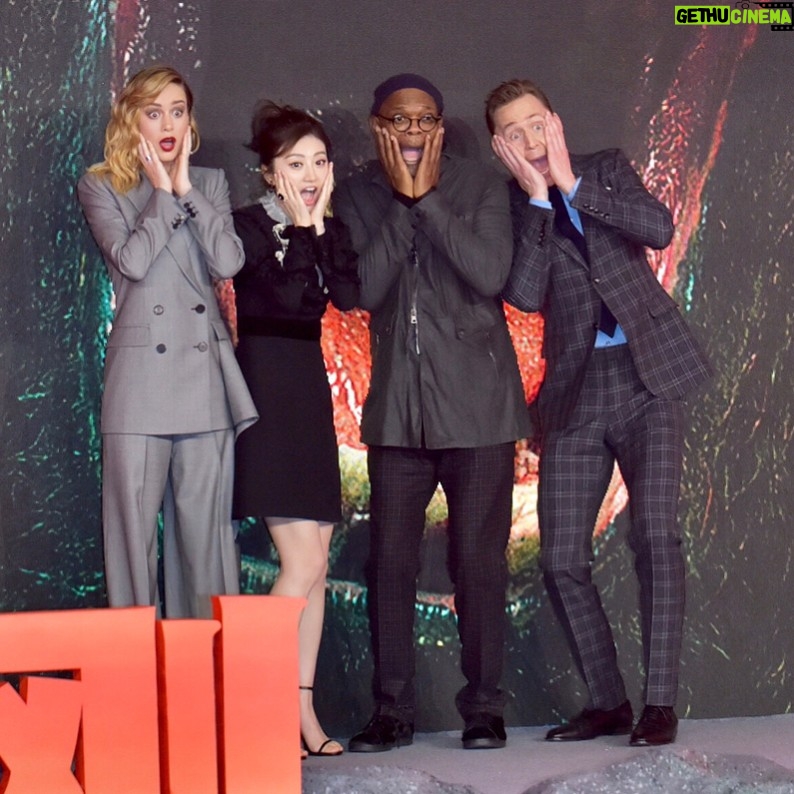 Jing Tian - 19.9K Likes - us facing cameras vs. us facing Kong😂 #reunion #kongskullisland Beijing Premiere 💕@kongskullislandmovie