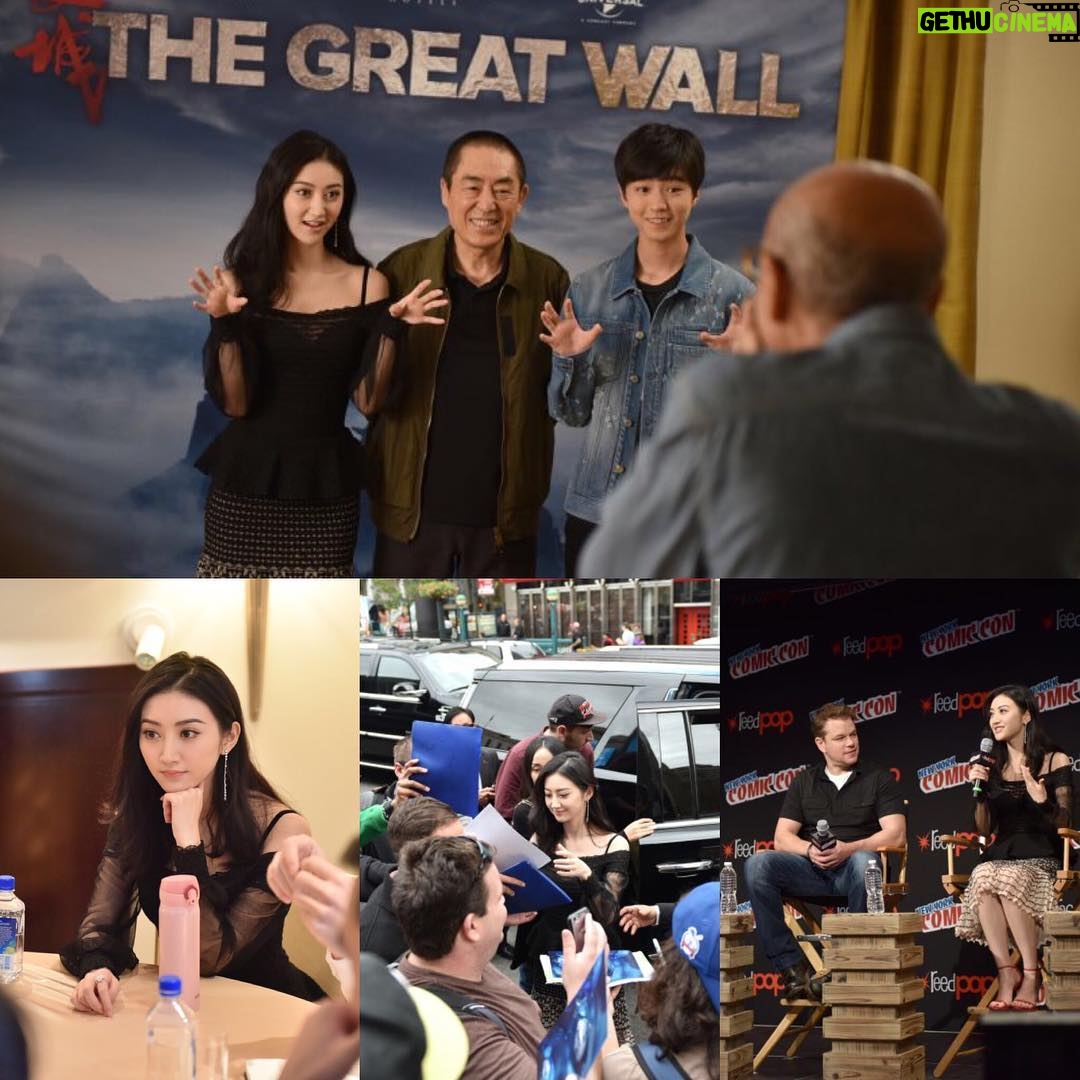 Jing Tian - 12.4K Likes - #ThrowbackThursday to being in NYC for #NYCC! @thegreatwallmovie is in theaters February 17!
#TheGreatWall #TBT #JingTian #NYCC2016
