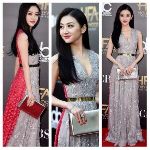 Jing Tian Instagram - My Hollywood Film Awards look: @Dior! I felt so glamorous! #fashion #redcarpet #hollywood #HFA #Dior