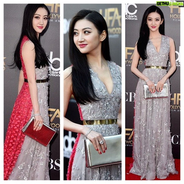 Jing Tian - 9.3K Likes - My Hollywood Film Awards look: @Dior! I felt so glamorous! #fashion #redcarpet #hollywood #HFA #Dior