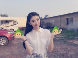 Jing Tian Instagram - Non-breaking Dragon Boat Festival Holiday～  Picture of “having” rice-pudding on set… We have sweat ones and we have salty ones，now who's the winner this year?