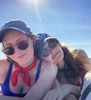 Jo Ellen Pellman Instagram - 2 years of loving bryde 💘

my lil world turned upside down exactly 730 days ago on our first date to cowgirl, and I haven’t stopped smiling (or biting your hat or kissing your cheek) since 😇

love you to the moon and back and then some @brydieoconnor