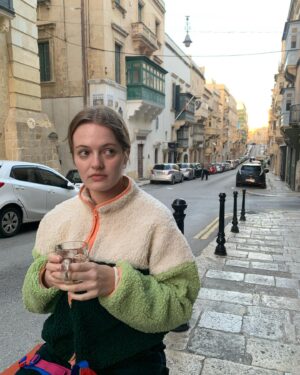 Jo Ellen Pellman Instagram - being hot and gay and chilly in Malta xx