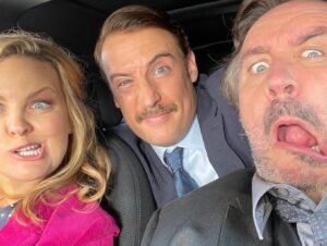Jo Joyner Instagram - I think it’s clear to see from all these photos just how much fun we have making this show. Shakespeare & Hathaway starts today on @bbcone 2.15pm.  I’m so proud to be part of Frank, Luella & Sebastian’s world. After a year off due to the pandemic we couldn’t wait to get together again. This years shoot was as creative, fun and quirky as ever. We’ve got fantastic guests for you in every episode, beautiful countryside, fabulous houses and Keeler’s moustache. What more could you want! X