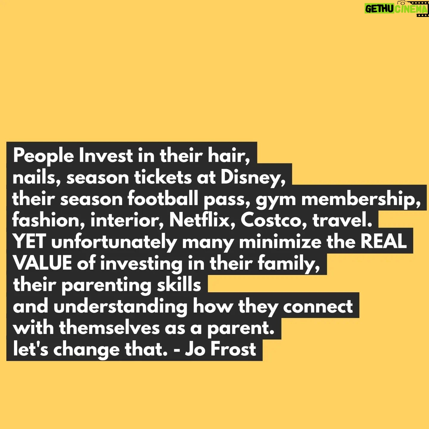 Jo Frost Instagram - Investing financially in your family is the real flex, not for just this new year but as a continuous journey. We spend money on so many other things YET we fall short on pirotizing our parental challenges when we are seriously struggling, the excuses you give yourselves..... Yet most of us know if it's not happening at home, it's really not happening anywhere deep down. Even our own governments in society don't value family and financially invest in us. Maybe you dont think it's 'sexy' enough where you can pose and put it up on your IG but maybe we should....maybe we should see it as 'sexy' because to me a family that's willing to committ to growth & connection and get it right for their children, that right there is HOT 🔥 ♥️ let's change the narrative, let's be happily INVESTING in our relationships, our family, ourselves. Seek the help you need and change it. Jo xx #HelpingFamiliesShine💫 Jofrost.com