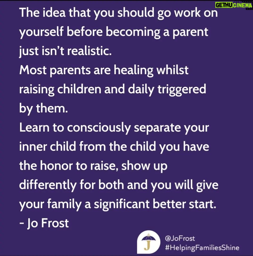 Jo Frost Instagram - We are all constantly underconstruction and whilst being so some of us get this beautiful experience, this honor, to raise children if you choose to in this world. Children have a profound way of teaching us much in life as parents if we are courageous enough to look deeper,go further, without any expectation, they just simply ask to be loved, protected and cared for. Don't let your personal inner work put you off what indeed might maketh you. Hold compassion for yourself and your passion as a parent will follow....sometimes you may find it's the other way around. Here's to all of our children, the most beautiful blessings they are in our world....and most certainly in mine.. wouldn't you agree? 🤍 Jo xx