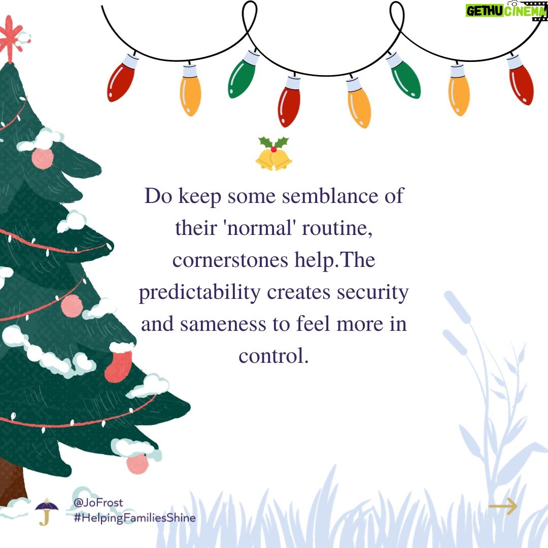 Jo Frost Instagram - Does this resonate? Jo x Feel free to add your own tips too! Happy Holidays 🎄 #HelpingFamiliesShine💫