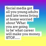 Jo Frost Instagram - Live and experience life first, mix it up, try different things, you don't even know who you are,what you like, go discover yourself,get lost in travel and experiences, not the hype on Social Media then come 'home' and make your moves. You are just beginning, stop acting like it's the end of the world. You are the world! 🥰 Parents this is exactly how you talk to your children at home who are panicking giving themselves anxiety. For a young adult to explore they need the comfort of your reassuring words, your confidence in them because you are their 'Home' and when that's always there, you empower your children to take healthy risks and explore - Jo x How does this sit with you all? #HelpingFamiliesShine💫