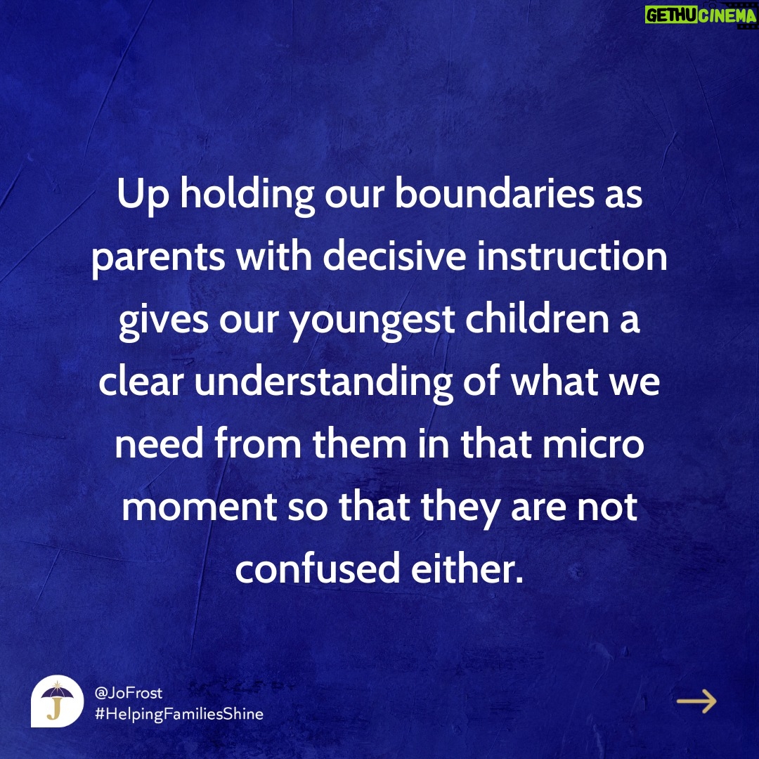 Jo Frost Instagram - It's amazing how we can get so lazy very quickly with language and fall into easy habits, this post is to help parents with awareness so, the next time your child tells you no, you can think about what you can say instead. Would love to hear your sentences too to help other parents reading ! Jo xx #HelpingFamiliesShine 💫