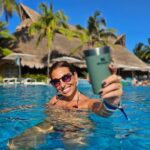 Joana Cruz Instagram - Muchas gracias e até uma próxima que esta já deixa saudades 💙🤍 Água do mar a 28° e uma escapada destas de 2 em 2 meses devia ser prescrição médica obrigatória🤤 Fica a sugestão para chefias, governantes e plano de SNS🤣 Hasta la vista México! ⚜️⚜️⚜️⚜️ #mexico #tulum #vacation