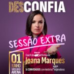 Joana Marques Instagram - Já não sei que vos diga. Pelos vistos as pessoas estão sedentas de desmotivação. Nova sessão de DESCONFIA no Porto. Dia 1 de Junho às 16h30, na @superbockarena. Bilhetes à venda à hora do costume. Já se tornou um hábito, não é?