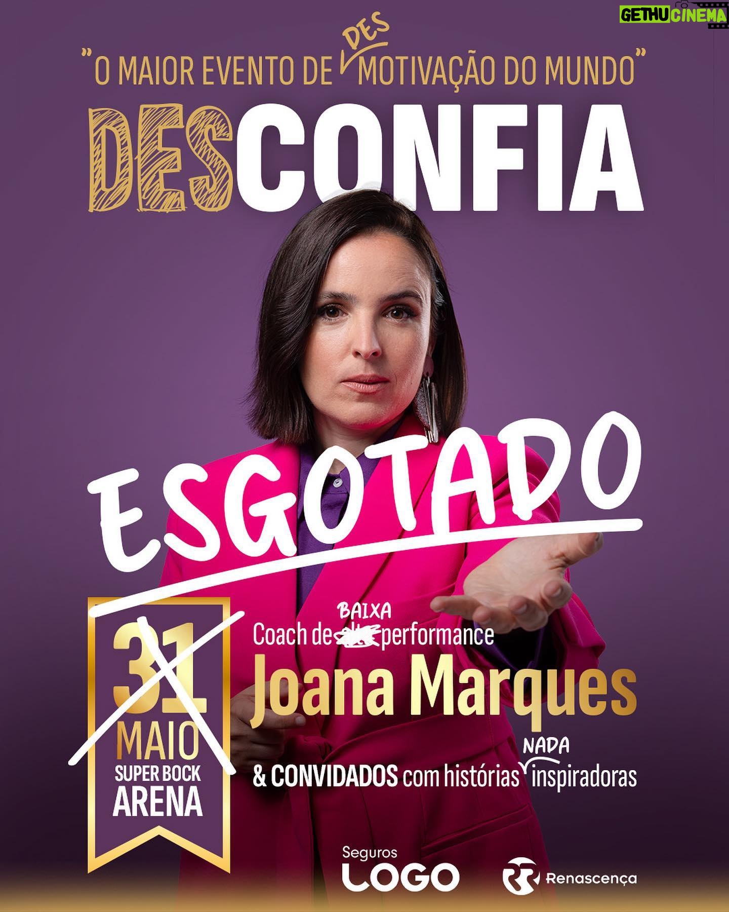 Joana Marques Instagram - Aí vamos nós outra vez. Data extra de DESCONFIA no Porto: 1 de Junho às 21:30. Bilhetes disponíveis a partir das 20:00.