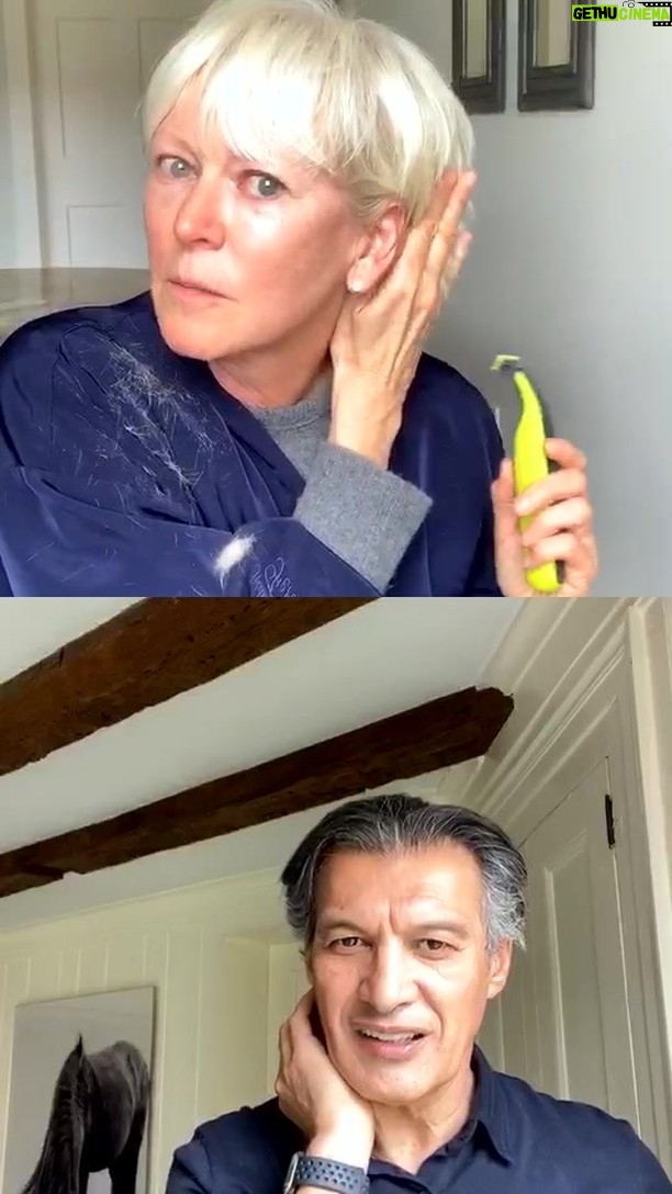Joanna Coles - 536 Likes - With live guidance from @fredericfekkai @fekkai helping me not to cut my ear off 😂