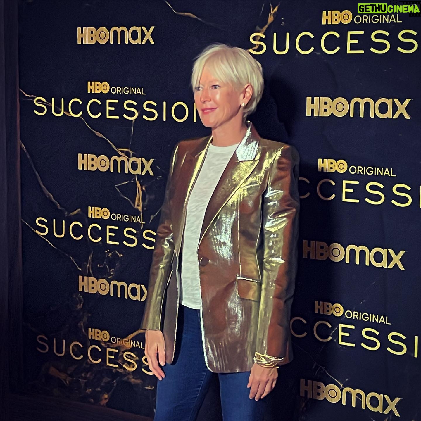 Joanna Coles - 1.1K Likes - Finally out of the house! Only to spend it with the Roy family 🙄 #successionhbo