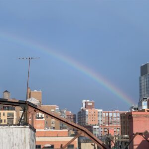 Joanna Coles Instagram - Perfect rainbow over downtown right now for #pride weekend 🌈🌈