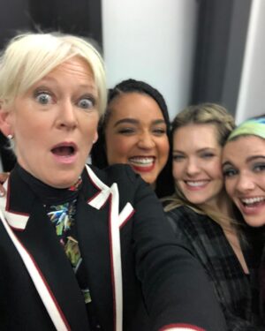 Joanna Coles Instagram - So Proud of how The Bold Type reflects women supporting each other at the office and how these three women kill their roles as Kat, Sutton and Jane 👏👏👏🤣🤣🤣