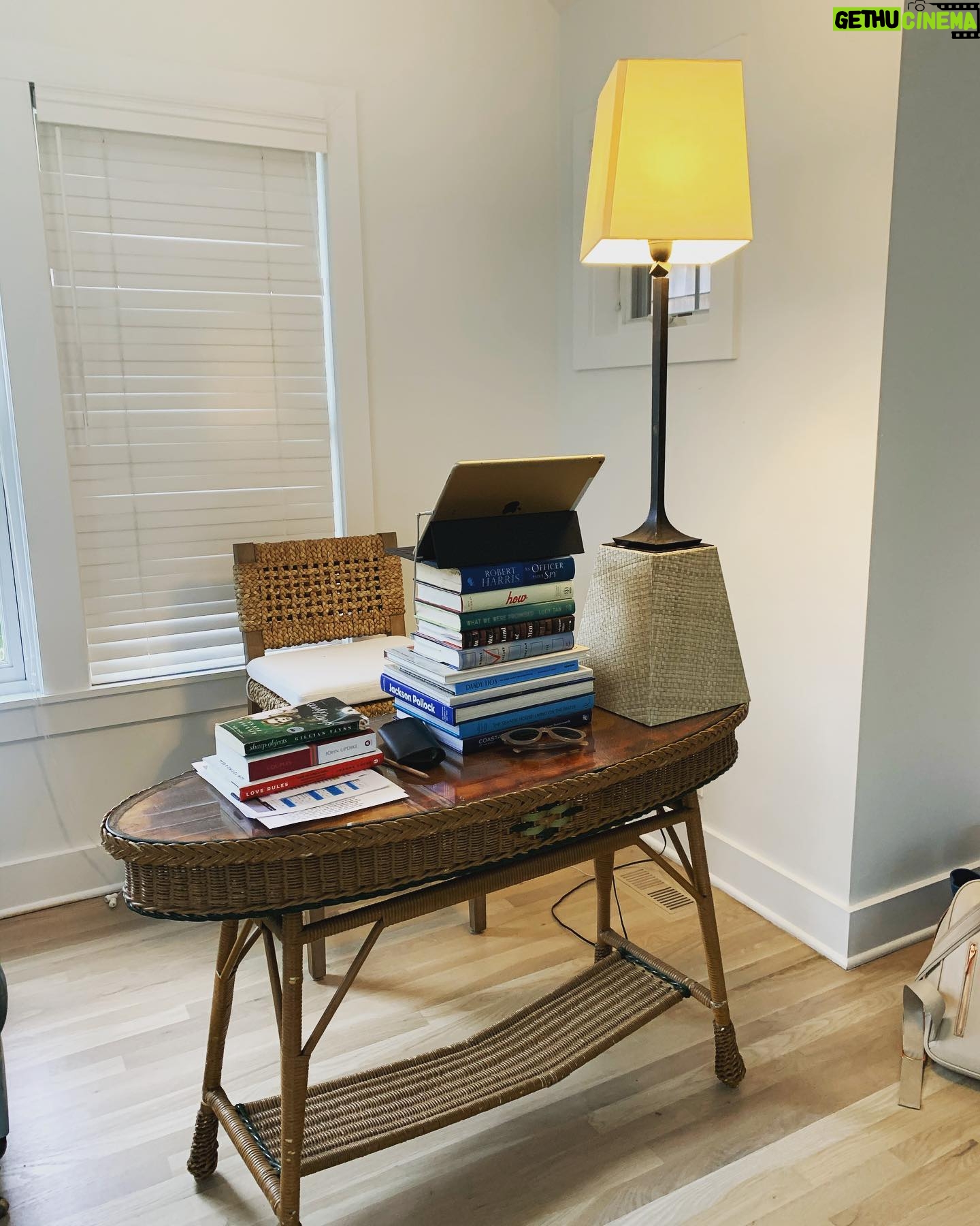 Joanna Coles - 788 Likes - Ok, this home set up for zoom meetings is not really sustainable. Keep knocking over the teetering book tower...All you influencers out there, what’s the best home lighting rig for these relentless virtual meetings? Time to get serious...🙏🙏