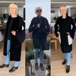 Joanna Coles Instagram - Not saying I am obsessed but a long vest is the best solution for a hot/cold fall when you are running to meetings in #NYC. Not as heavy as a full coat...but still a bit of armour for the subway. From my closet these are my faves. From l to r Proenza, Cedric Charlier and Vera Wang 👠👠