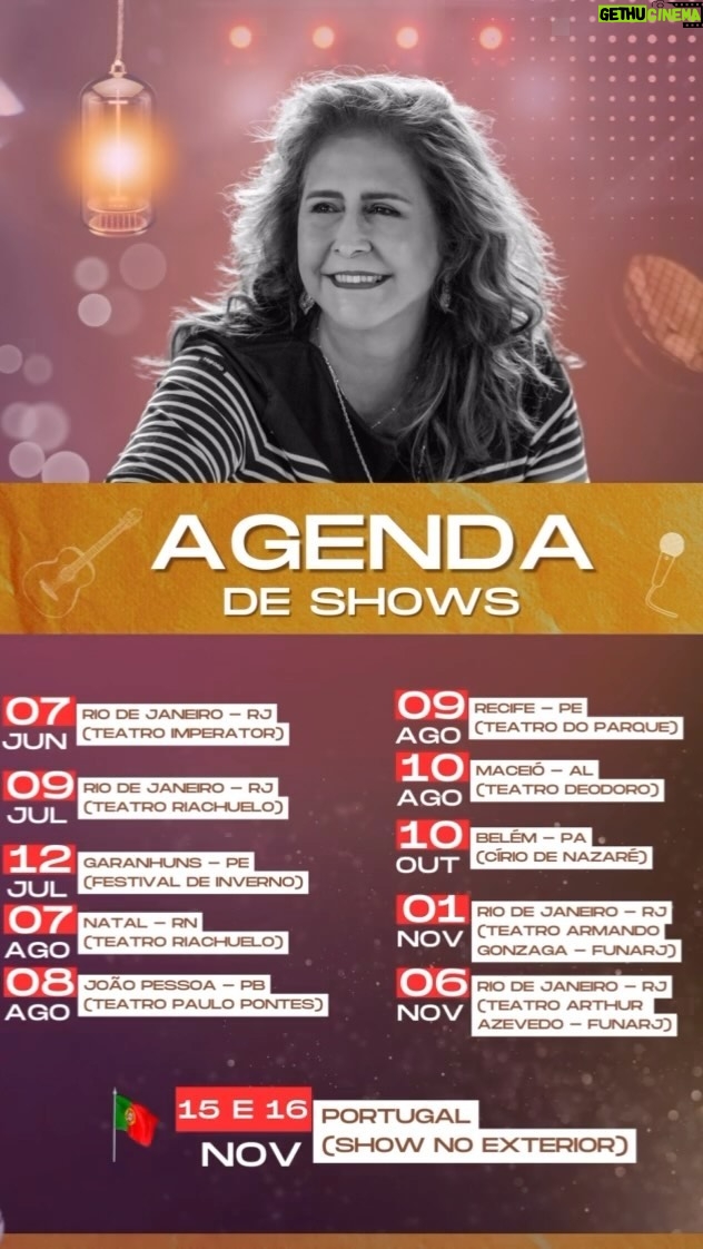 Joanna Instagram - BORA LÁ ? Agenda de Shows - 2024 JUNHO ✅ 07 de junho Rio de Janeiro/Teatro Imperator - Méier JULHO ✅ 09 julho teatro Riachuelo Rio de Janeiro /Centro ✅ 12 de julho Garanhuns /Festival de inverno Pernambuco AGOSTO ✅ 07 de agosto: Teatro Riachuelo (Natal) ✅ 08 de agosto: Teatro Paulo Pontes (João Pessoa) ✅ 09 de agosto: Teatro do Parque (Recife) ✅ 10 de agosto: Teatro Deodoro (Maceió) OUTUBRO ✅ 10 de Outubro: Círio de Nazaré (Belém) NOVEMBRO ✅ 01 de novembro: Teatro Armando Gonzaga (Rio) ✅ 06 de novembro: Teatro Arthur Azevedo (Rio) ✅ 15 e 16 novembro (Portugal) 🇵🇹 Siga @cantorajoanna ❤