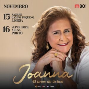 Joanna Instagram - Joanna (@cantorajoanna) comemora 45 anos de carreira, a cantora passará por Portugal para dois concertos, nos dias (15) e (16) de novembro, no Sagres Campo Pequeno (@sagrescampopequeno), em Lisboa, e na Super Bock Arena (@superbockarena), no Porto.

A sua sólida carreira faz de Joanna uma das cantoras brasileiras de maior sucesso, tanto no Brasil quanto em todos os países de língua portuguesa e hispânica.
Desde a sua estreia, em 1979, Joanna optou por cantar e compor nas suas mais variadas tendências, mas foi sempre o seu canto romântico que mais se destacou.
“Nascente”, seu primeiro LP, levou ao público clássicos da música romântica brasileira, tendo vendido 80 mil cópias. Esta linha de trabalho, um romântico rebuscado e profundo, foi seguida nos álbuns seguintes: todos eles vencedores de discos de ouro e platina. #mpb #cantorajoannaoficial #joanna #news #culture #m80 #likeforlikes #tour