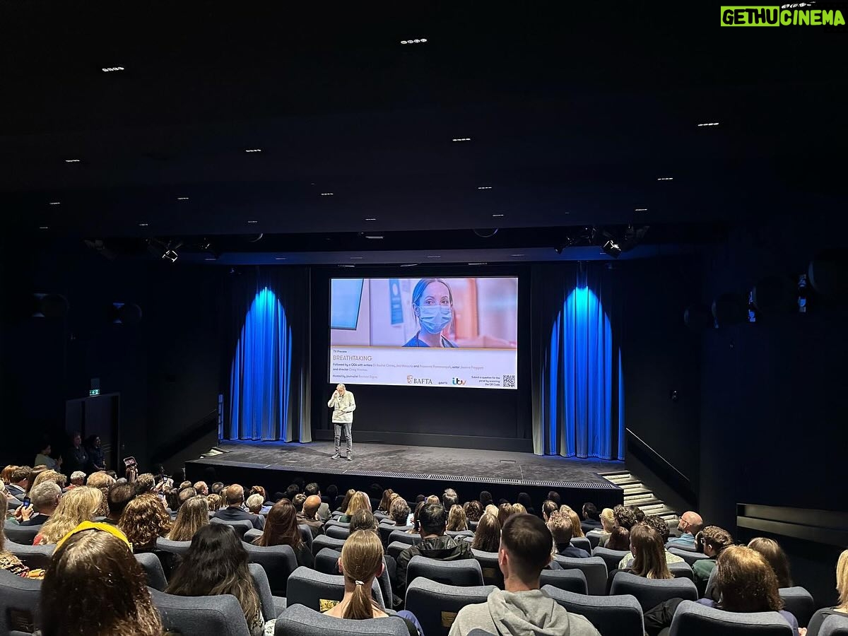 Joanne Froggatt Instagram - Last night was such a humbling experience. To watch the first episode of BREATHTAKING at our @bafta screening with around 100 NHS professionals as part of the audience, was one of the proudest moments of my career. Thank you to all those who came, thank you for your candid and heartfelt comments and questions, and for your support. Thank you to every single #NHS worker. ❤️ Following Dr Rachel Clarke’s introduction in dedication to her colleagues, author and poet Michael Rosen, his life having been saved by the NHS during the pandemic, opened the event with his poem, written for the 60th anniversary of the NHS. ‘These are the hands That touch us first Feel your head Find the pulse And make your bed. These are the hands That tap your back Test the skin Hold your arm Wheel the bin Change the bulb Fix the drip Pour the jug Replace your hip. These are the hands That fill the bath Mop the floor Flick the switch Soothe the sore Burn the swabs Give us a jab Throw out sharps Design the lab. And these are the hands That stop the leaks Empty the pan Wipe the pipes Carry the can Clamp the veins Make the cast Log the dose And touch us last’. #jedmecurio @doctoroxford @prasannabanana #craigviveiros @itv @itvxofficial @nhsprofessionals @htmtelevision