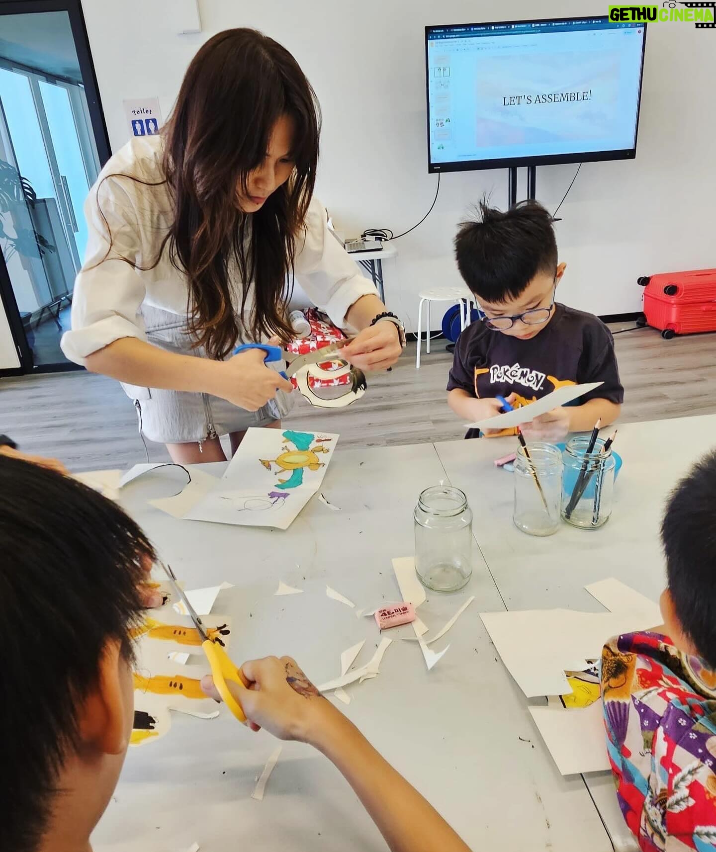 Joanne Peh Instagram - I’m an actress, and after all these years of being immersed in the world of make-believe, I hold a profound belief in the transformative power of storytelling. It’s not merely about tales and fables; it’s a bridge to human emotions. Some days, I miss myself as a child, when I had a boundless imagination and could write the wildest, most whimsical stories in school. That’s why I started @thedimpleloft. My aim is to safeguard the boundless realms of children’s imagination from the confines of traditional curricula, fostering a space where they can weave their own stories, embrace their silliness, and simply be whatever their hearts desire, free from the constraints of formal education. In school, knowledge is often compartmentalized, but my advocacy for lateral thinking led to the inception of the Silk Series bilingual workshops. Silk, with its rich history and multifaceted nature, becomes a gateway to exploring science, art, culture, music, history, and geography. This interdisciplinary approach underscores the interconnectedness of knowledge, the intertwining of stories, and the importance of empathy, creativity in problem-solving, and the humility to learn from diverse perspectives. Through @thedimpleloft, I seek to kindle in children the same wonder and imaginative freedom that once defined my childhood, encouraging them to see beyond the boundaries of conventional learning and embrace the infinite possibilities that creativity and storytelling hold. Join me this weekend for our workshop finale. Don’t worry if you didn’t come last week! You know stories don’t always have to be linear, and art knows no boundaries. 😉 Link in bio. #CreativeKids #EarlyChildhoodEducation #ParentingWithPurpose #TheDimpleLoft #SilkSeriesWorkshops #ArtMeetsStory #InventiveMinds #LateralThinking #BeyondTheClassroom #LearningThroughArt #CreativeProblemSolving #inspireyoungminds